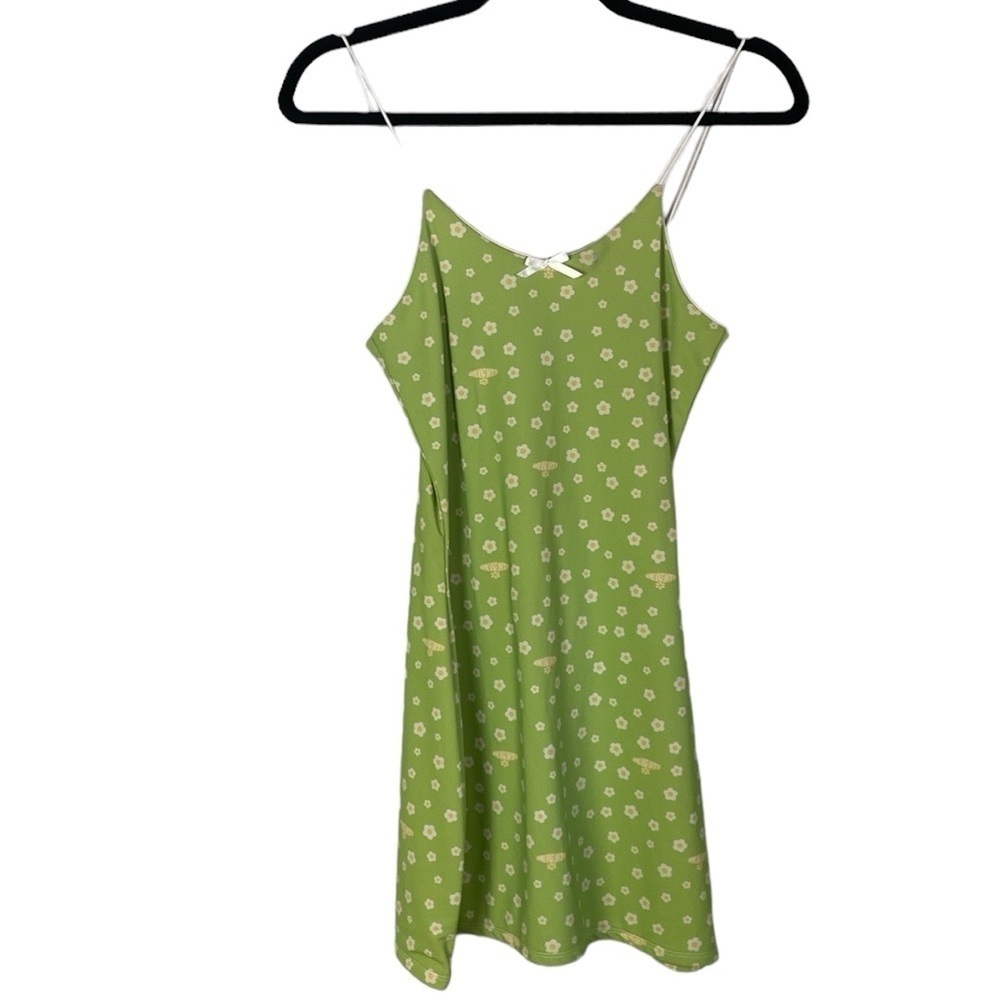 Omighty green daisy dress